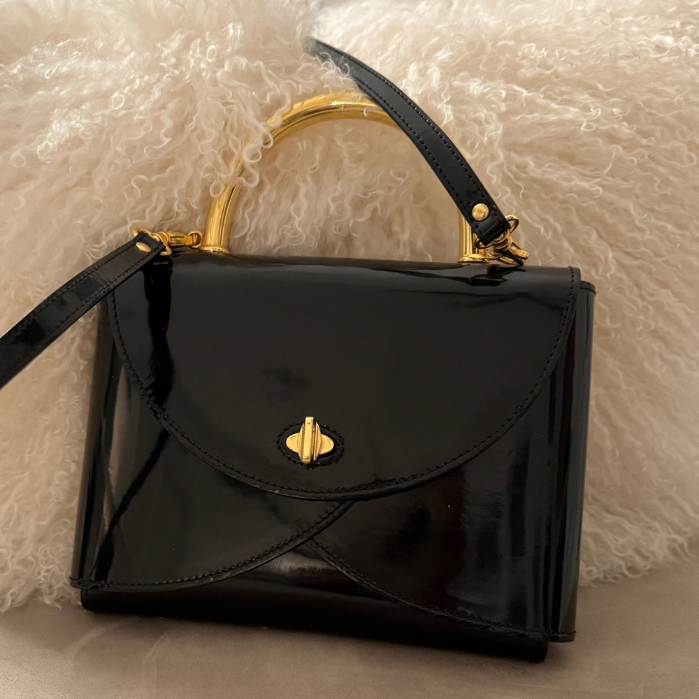 Unique Walter Steiger patent leather made in Italy origami purse - Picture 2 of 16
